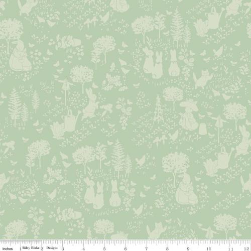 Peter Rabbit™ & Benjamin Bunny™ Tonal Garden Green