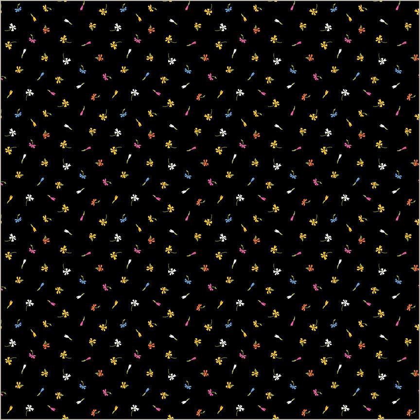 Midnight Blooms Floret Black