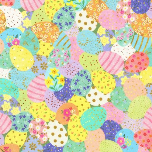 Happy Easter Tossed Eggs Spring