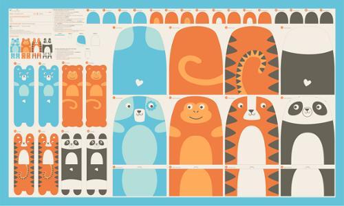 Animal Park Fun Animal Stuffies Panel