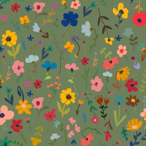 Every Home Cat Nip Floral Green