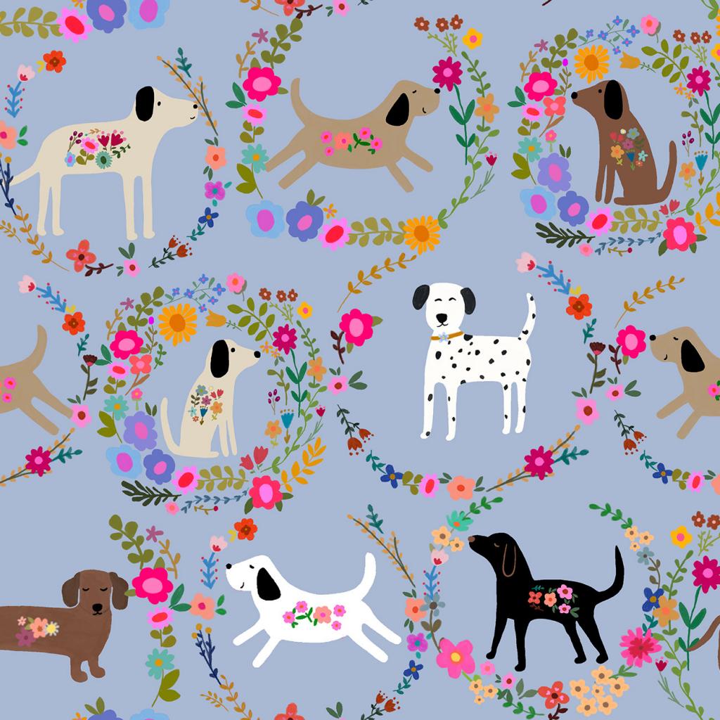 Every Home Every Dog Wreath Periwinkle