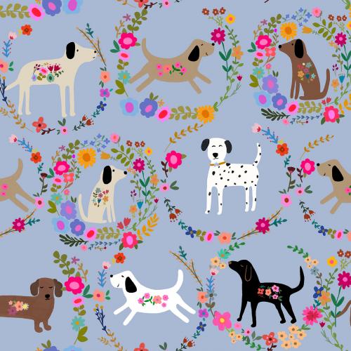 Every Home Every Dog Wreath Periwinkle