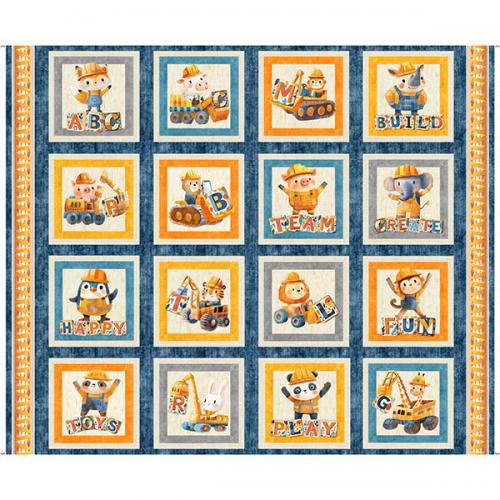 Build It Construction Animals Picture Panel
