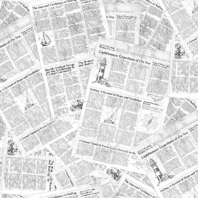 Let Your Light Shine Maritime Newspaper White