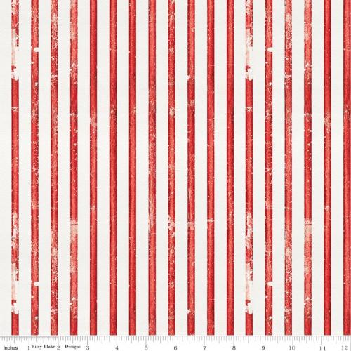 Sew America Faded Stripes Red