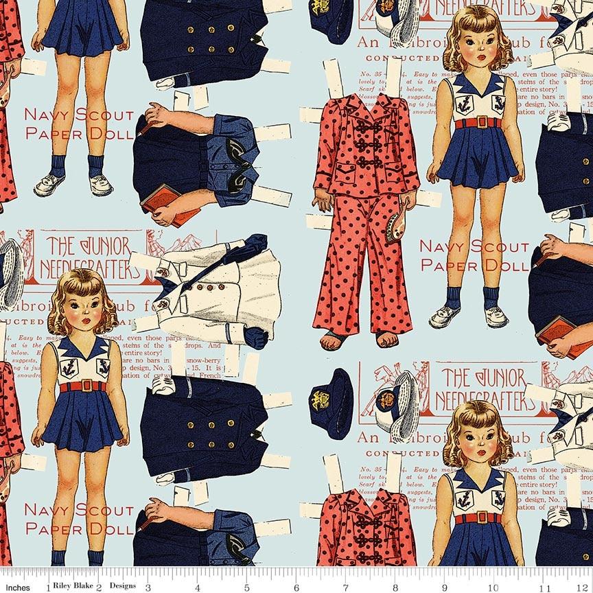 Sew America Navy Scout Paper Doll Blue