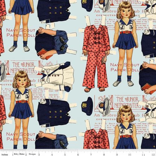Sew America Navy Scout Paper Doll Blue