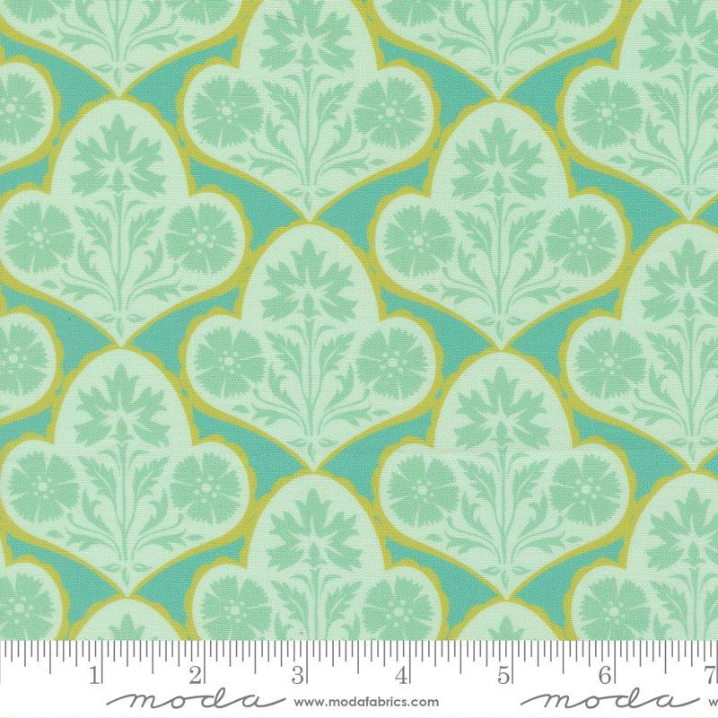 Cannon Beach Copalis Damask Turquoise