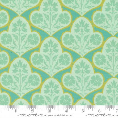 Cannon Beach Copalis Damask Turquoise