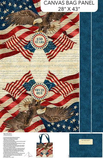 America 250 Canvas Bag Panel