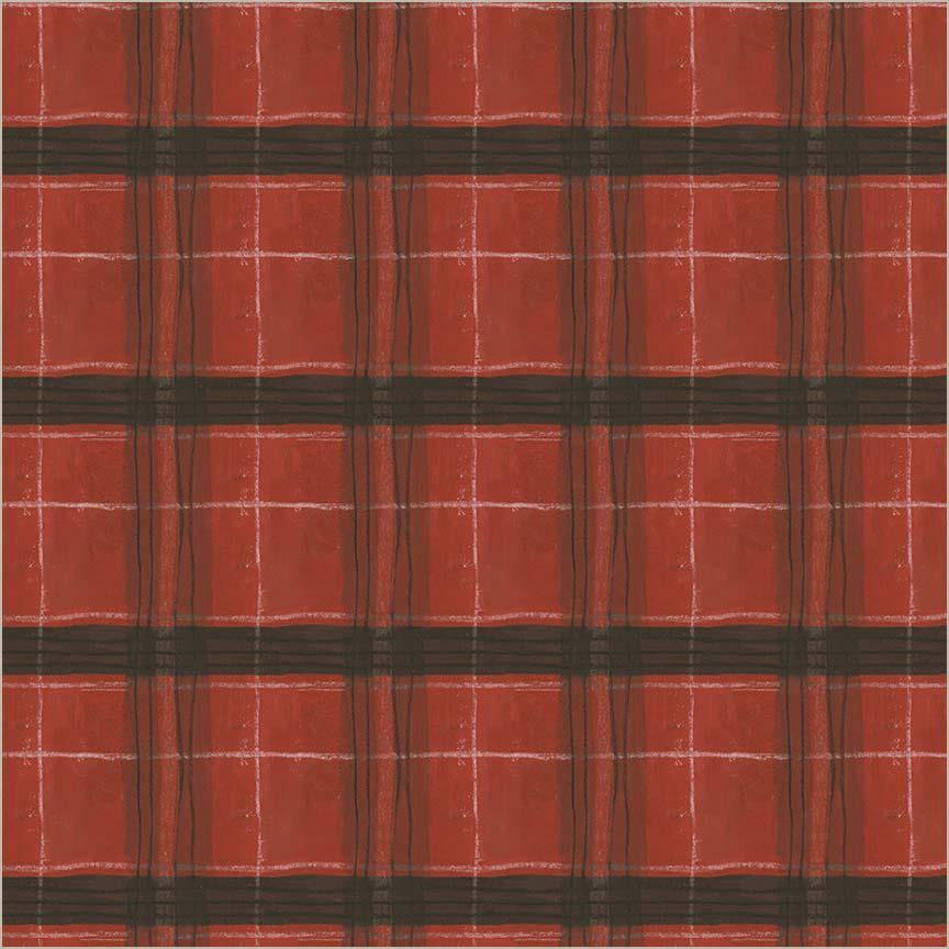 The Plaid One Window Pane Plaid Barn Red