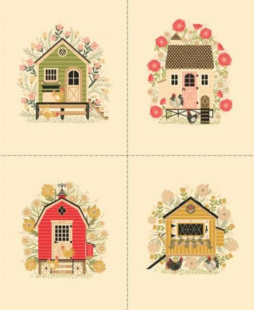 The Henhouse Panel 36" x 44" Cloud