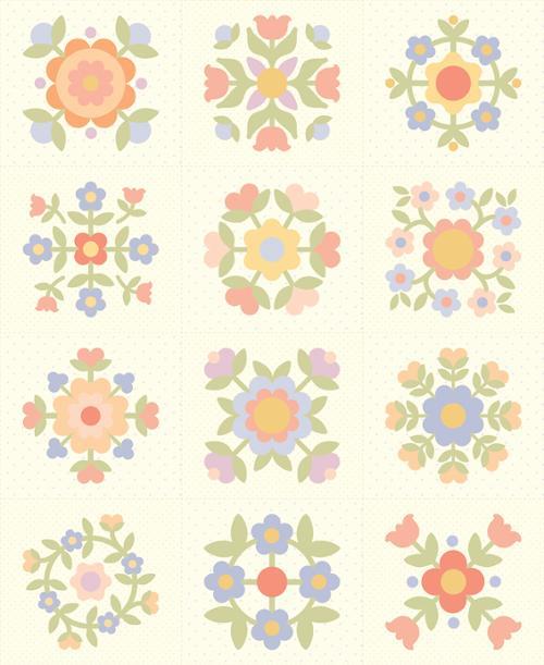 Pastel Prairie Panel Porcelain