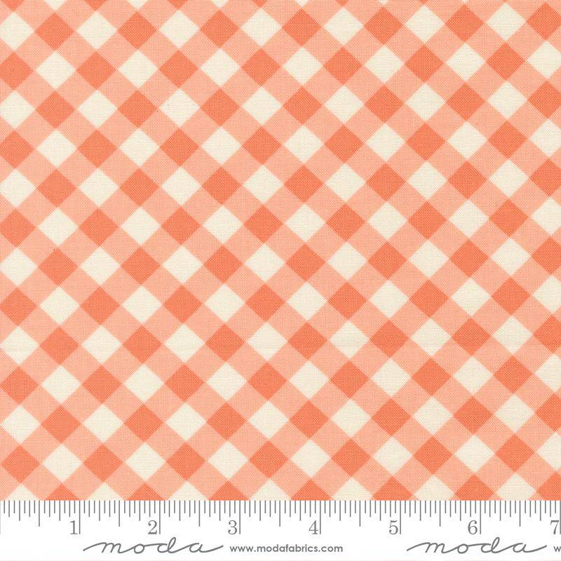 Pastel Prairie Gingham Coral