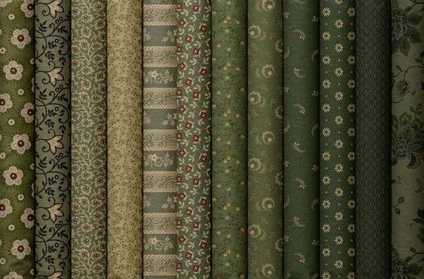 Old Village Greens Fabric Pack - 12 Fat Quarters