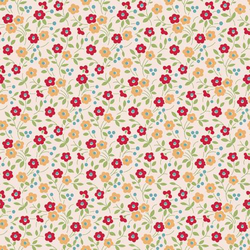 Farmer's Daughter by Lori Holt 108" Wide Back Floral Jazzberry