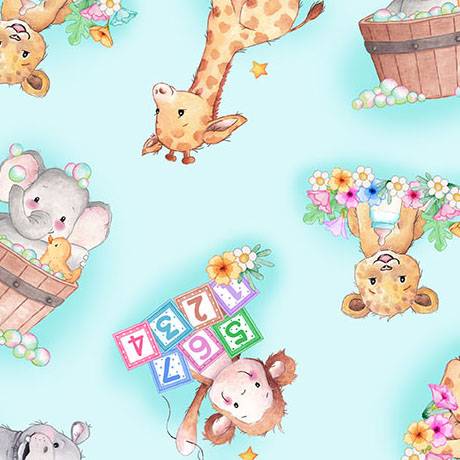 Little Ones Baby Animals Toss Lt Blue