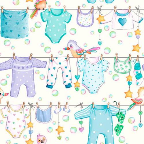 Little Ones Baby Clothesline Cream