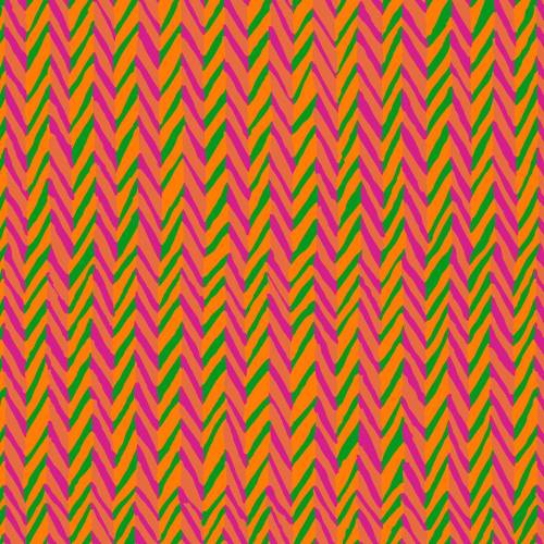 Kaffe Fassett Collective: February 2026 Herringbone Stripe - Orange