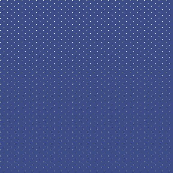 Aunt Grace Goes Bold Pin Dot Blue