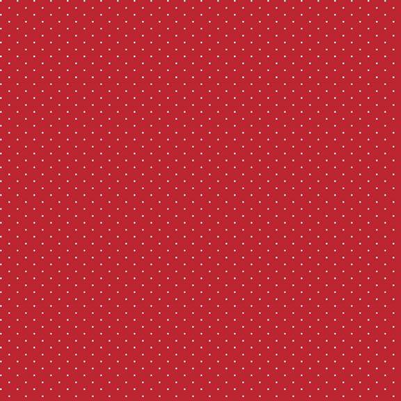 Aunt Grace Goes Bold Pin Dot Red