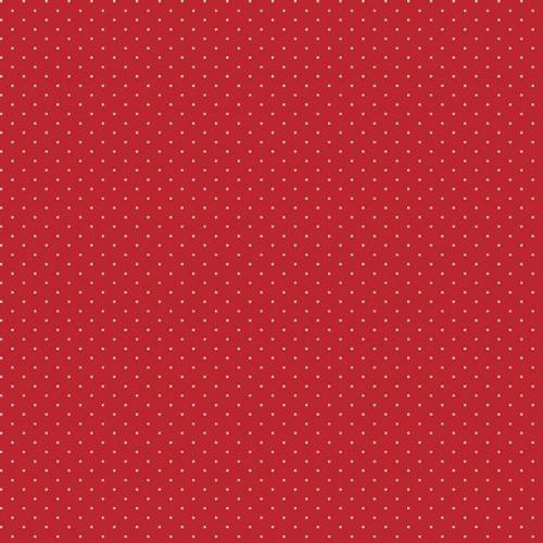 Aunt Grace Goes Bold Pin Dot Red