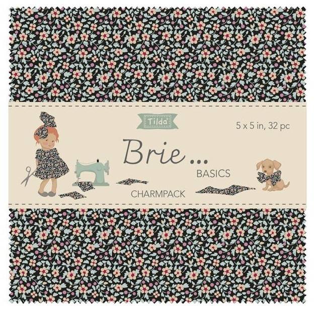 Tilda Brie Basics Charm Pack 5in squares, 32pcs