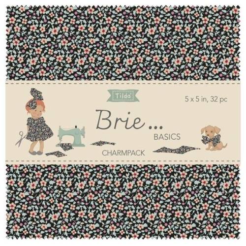Tilda Brie Basics Charm Pack 5in squares, 32pcs