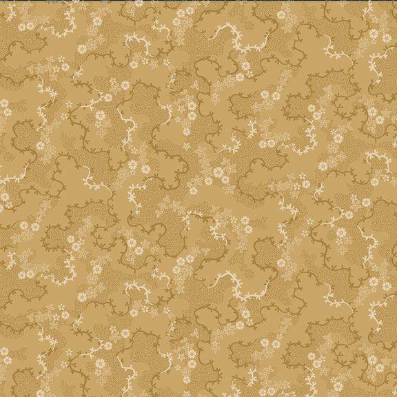 Indigo Schoolhouse Flower Field Gold