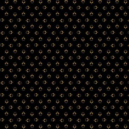 Indigo Schoolhouse Rose Bud Black