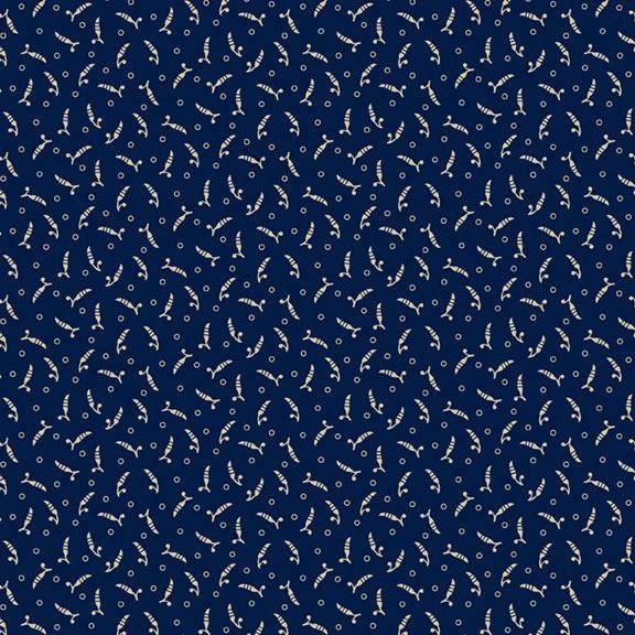 Indigo Schoolhouse Leaf Navy