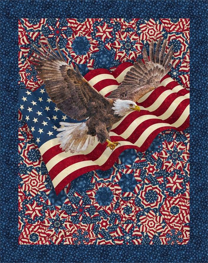 Stars & Stripes Panel Navy Multi