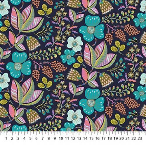 Camoflauge Wild Bouquet Navy