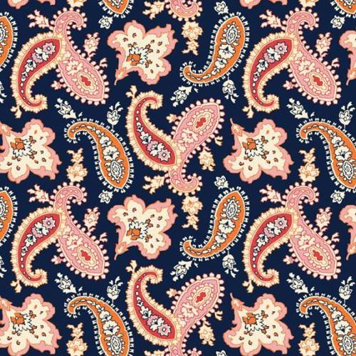 Sanibel Island Paisley Navy