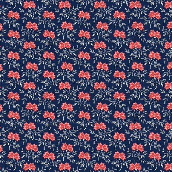 Sanibel Island Flower Navy