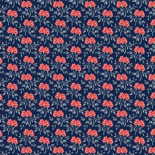 Sanibel Island Flower Navy