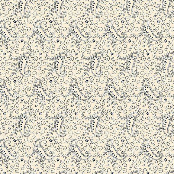 Sanibel Island Dotted Paisley Navy