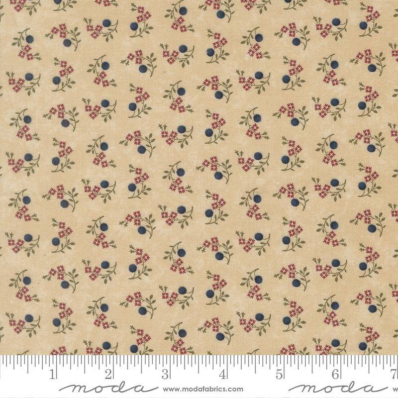 Quail Run Blooms and Berries Tan