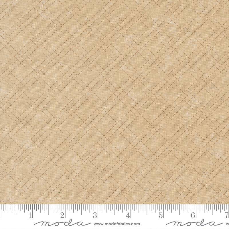Quail Run Stitched Plaid Tonal Tan
