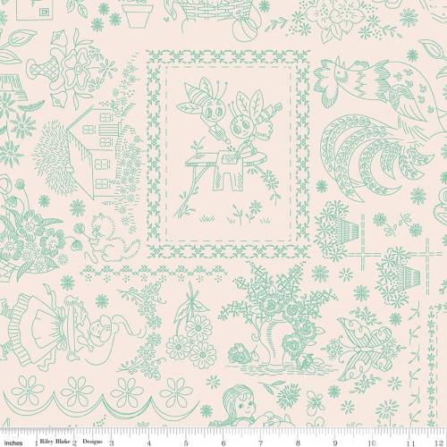 Berry and Sage Embroidery Latte