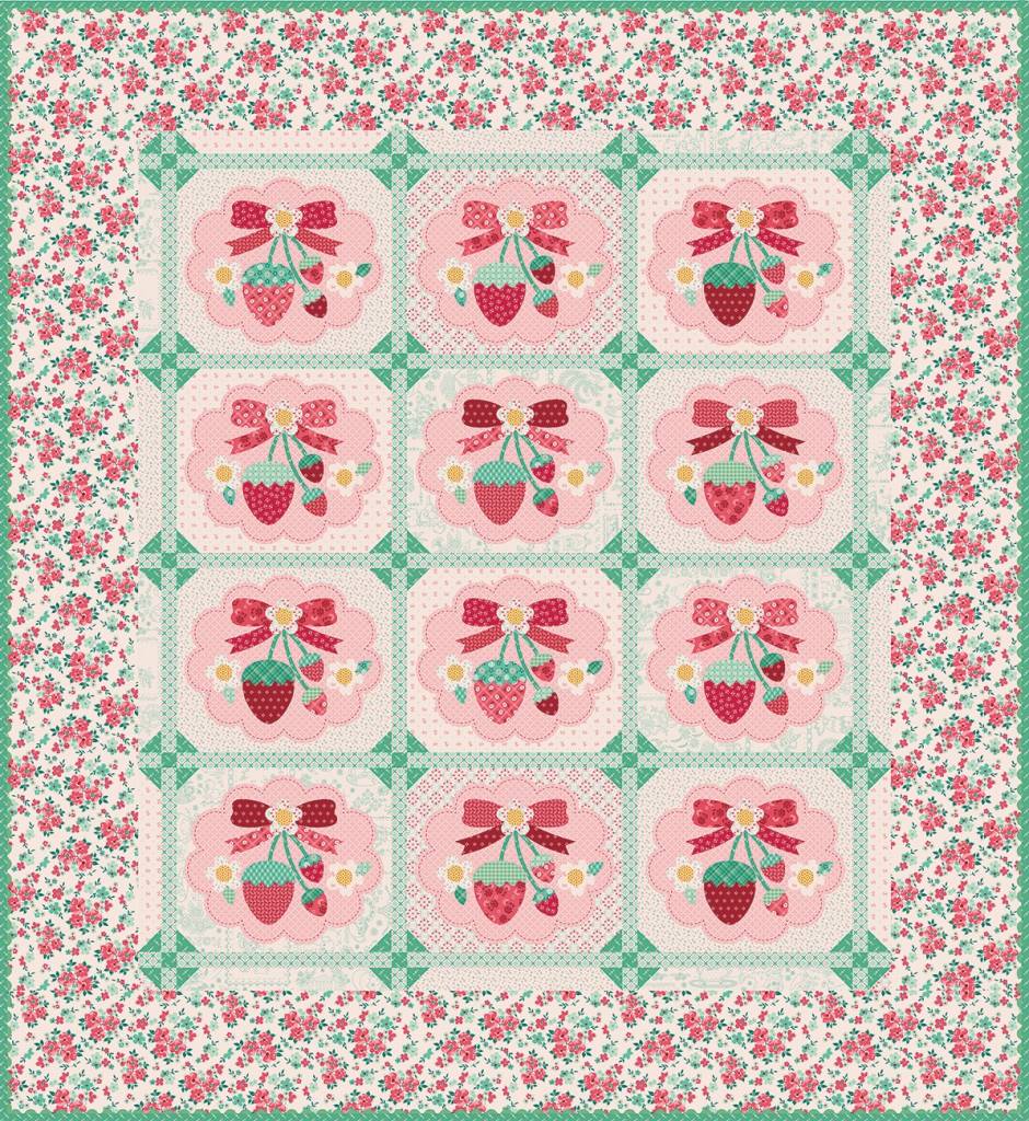 Berry & Sage Strawberry Crush Sew Along Quilt Kit