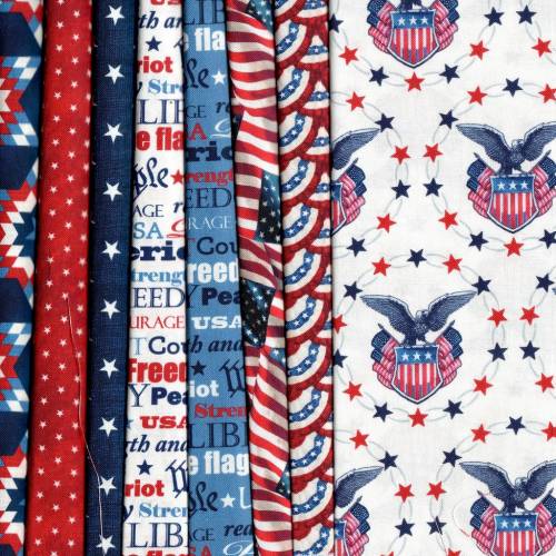 American Tribute Fabric Pack - 8 Fat Quarters