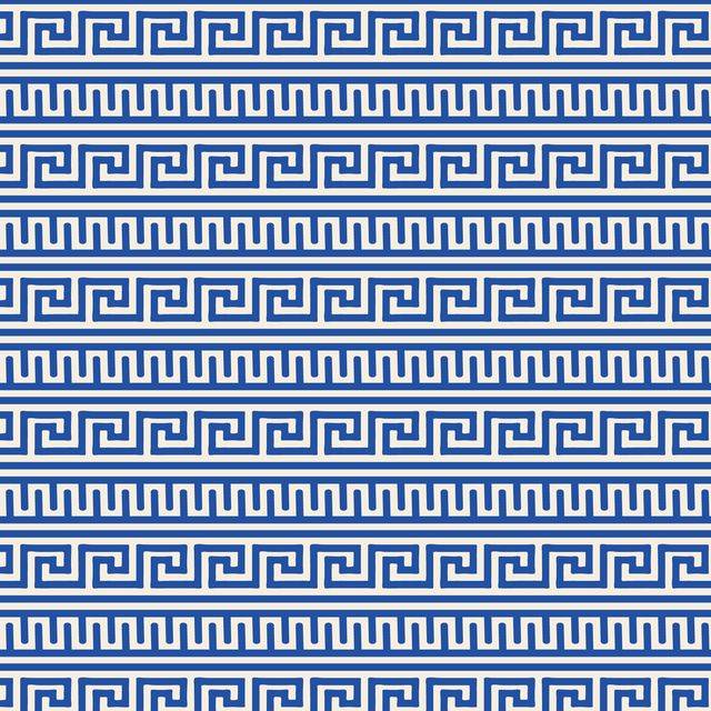 The Iliad Greek Decor - Blue