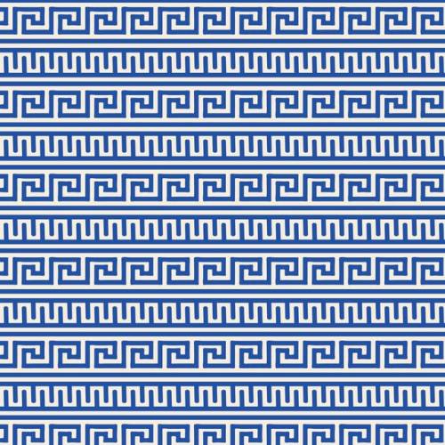 The Iliad Greek Decor - Blue