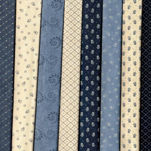Bluebird's Nest Fabric Pack - 8 Fat Quarters