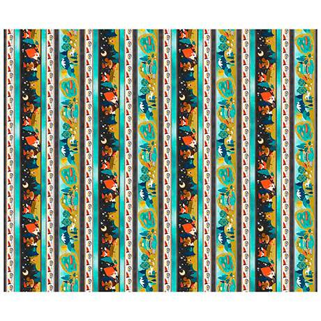 Let's Camp Camping Decorative Stripe