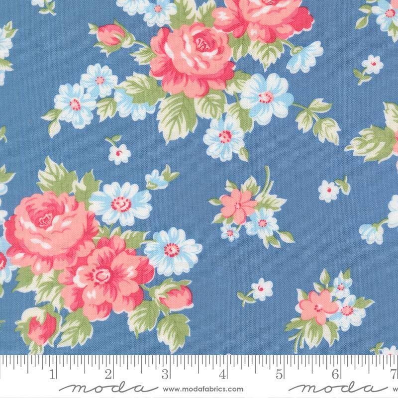 Cat Named Stitch Blooming Florals Cabbage Rose