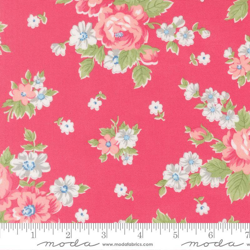 Cat Named Stitch Blooming Florals Cabbage Rose
