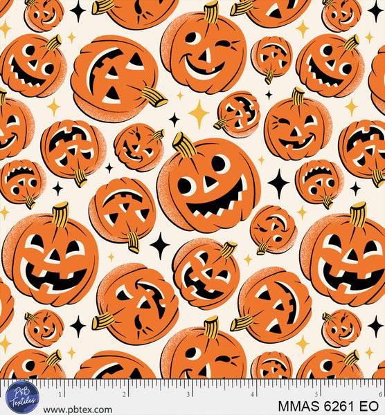 Midnight Masquerade Tossed Pumpkins - Cream